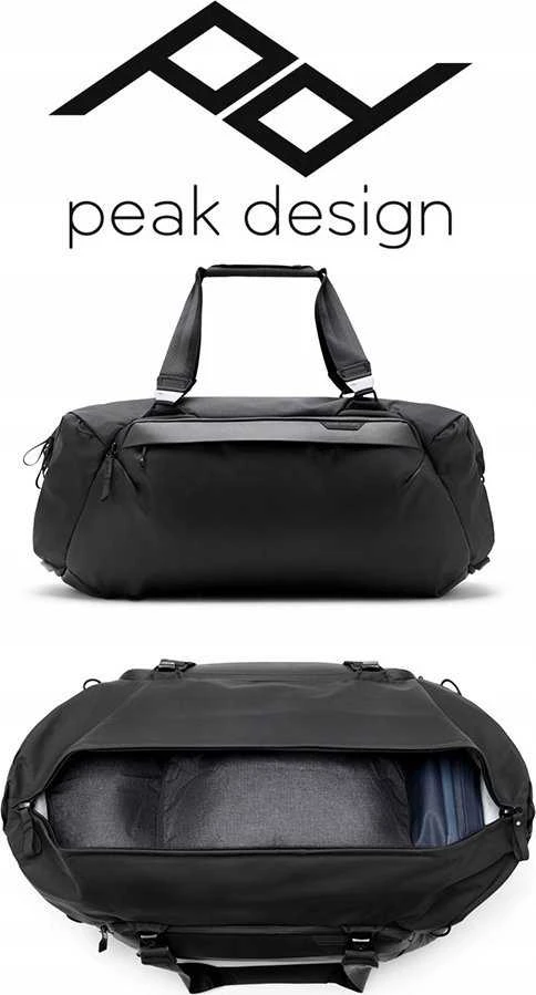 Krepšys Peak Design Krepšys Travel Duffel 50L Juodas – juoda