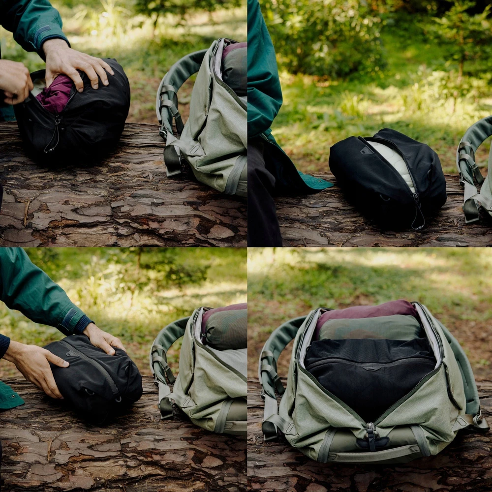 Peak Design Ultralight Packing Cube -pakkauspussit, XXS-XS-S, musta