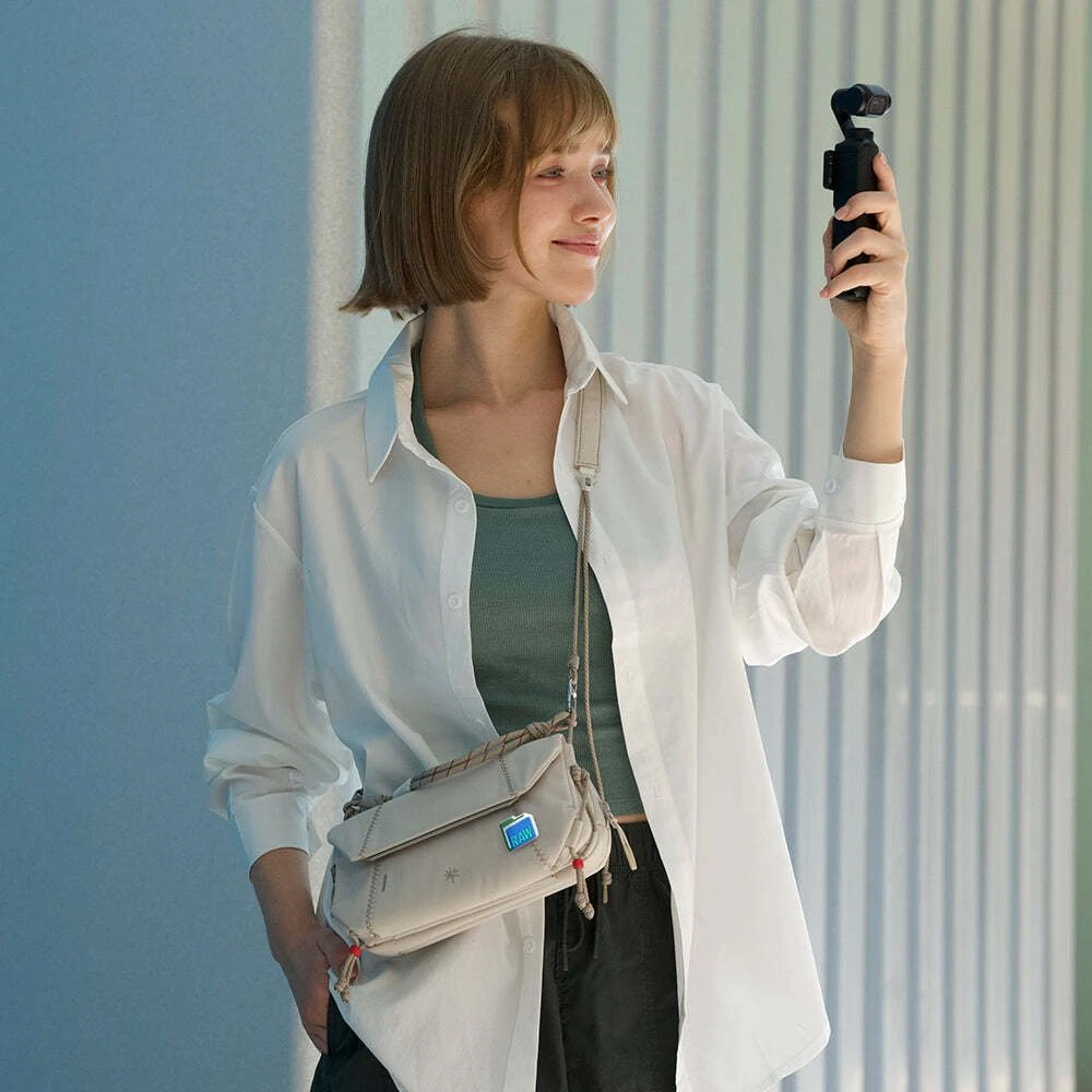PGYTECH OneGo Pocket Sling Shoulder Photo Bag baltos spalvos