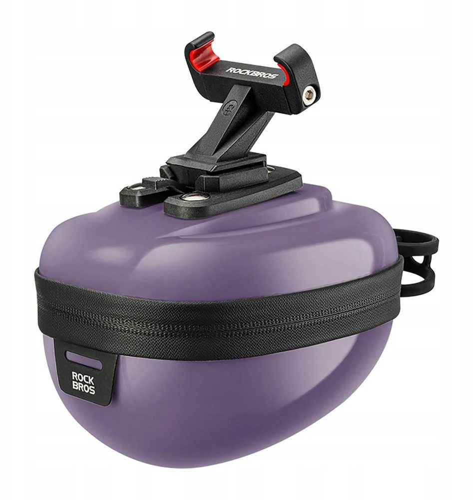 Rockbros Rigid Hard Shell Compact Saddle Bag 0.4l – violetinės spalvos