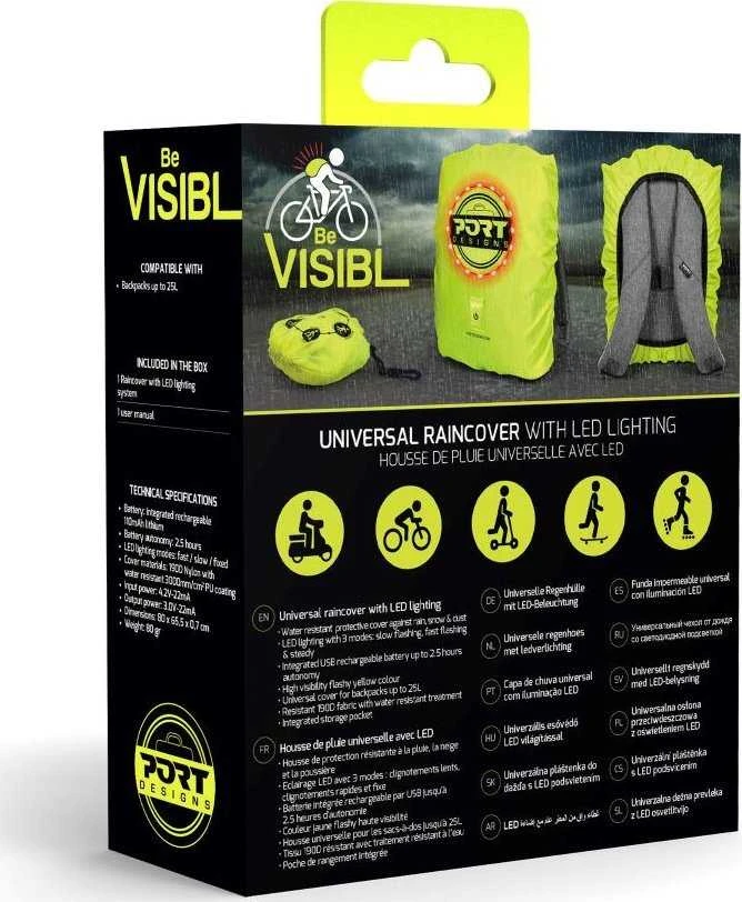 Port Designs 180113 kuprinės užvalkalas Kuprinės užvalkalas nuo lietaus Geltona Nylon 25 L