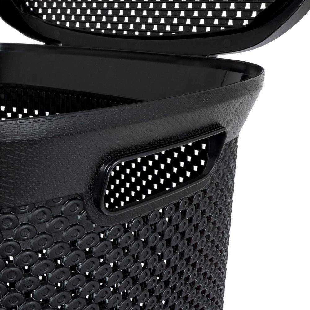 Bathroom Solutions Skalbinių krepšys 60 l Juodas