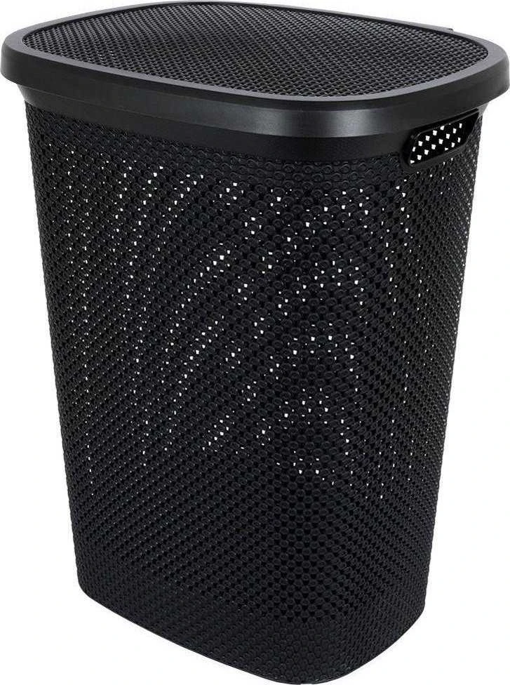 Bathroom Solutions Skalbinių krepšys 60 l Juodas