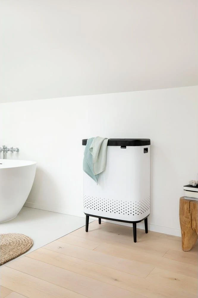 Brabantia Skalbinių dėžė BO, 2 x 45 l, baltos spalvos