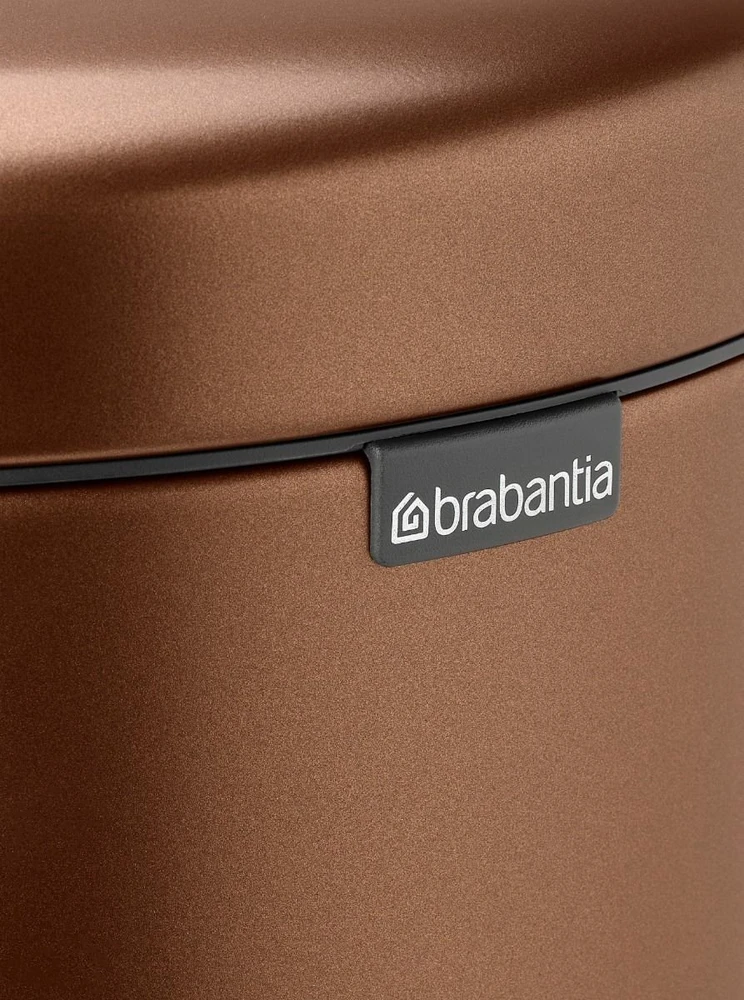 Brabantia Šiukšliadėžė NewIcon, 5 l, šilta bronzinė