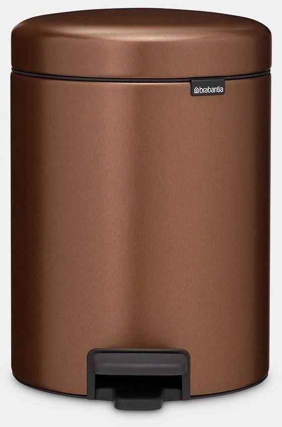 Brabantia Šiukšliadėžė NewIcon, 5 l, šilta bronzinė