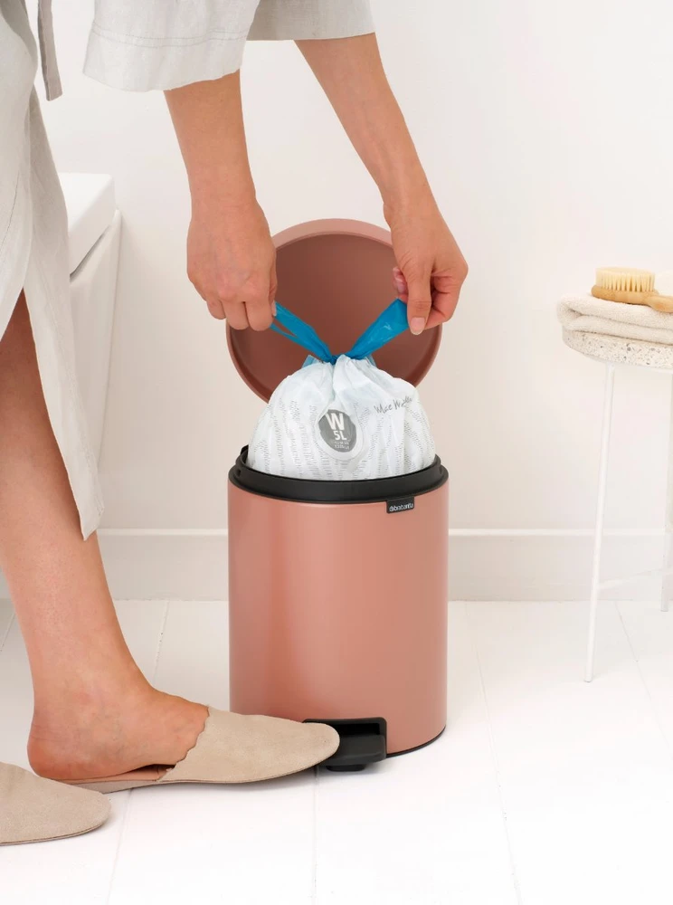 Brabantia Šiukšliadėžė NewIcon, 5 l, šilto vario spalvos