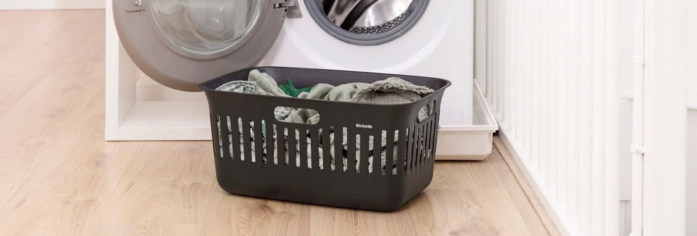 Krepšys skalbiniams Brabantia Collet-It Krepšys na bieliznę 40 L Juodas 244087