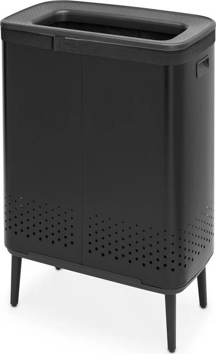 Brabantia Skalbinių dėžė BO, 2 x 45 l, matinės juodos spalvos