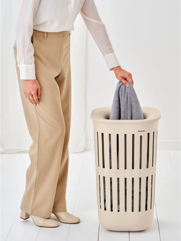 Brabantia laudry basket Collect 55l, soft beige