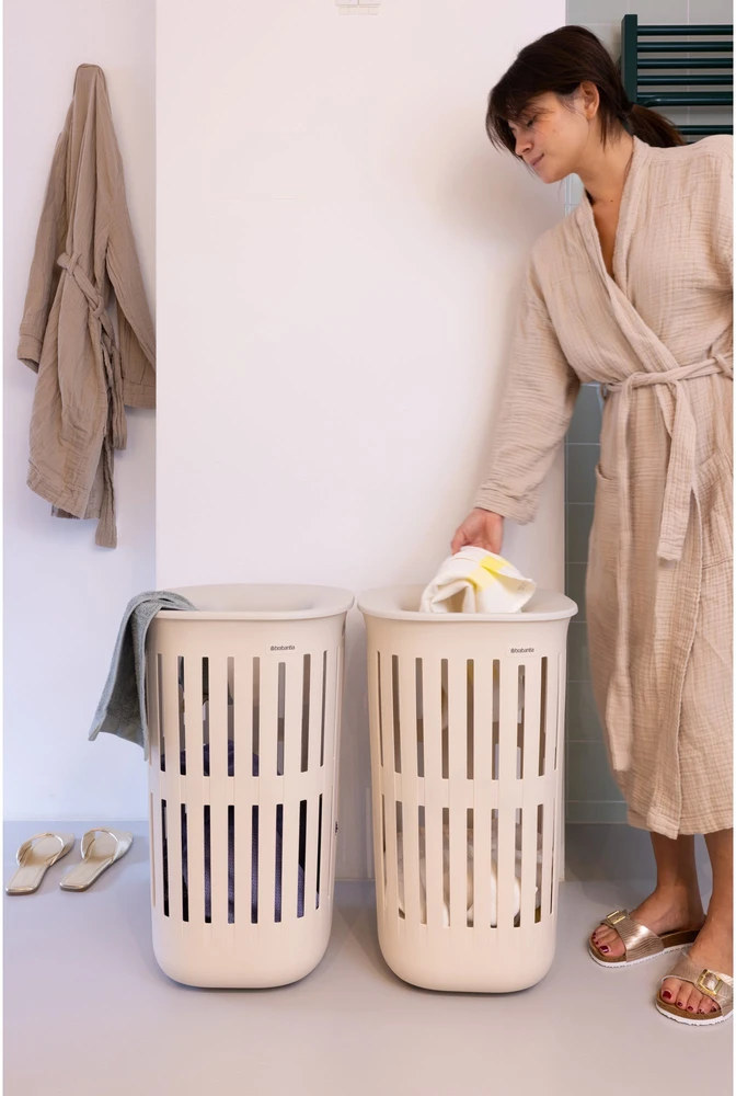 Brabantia laudry basket Collect 55l, soft beige