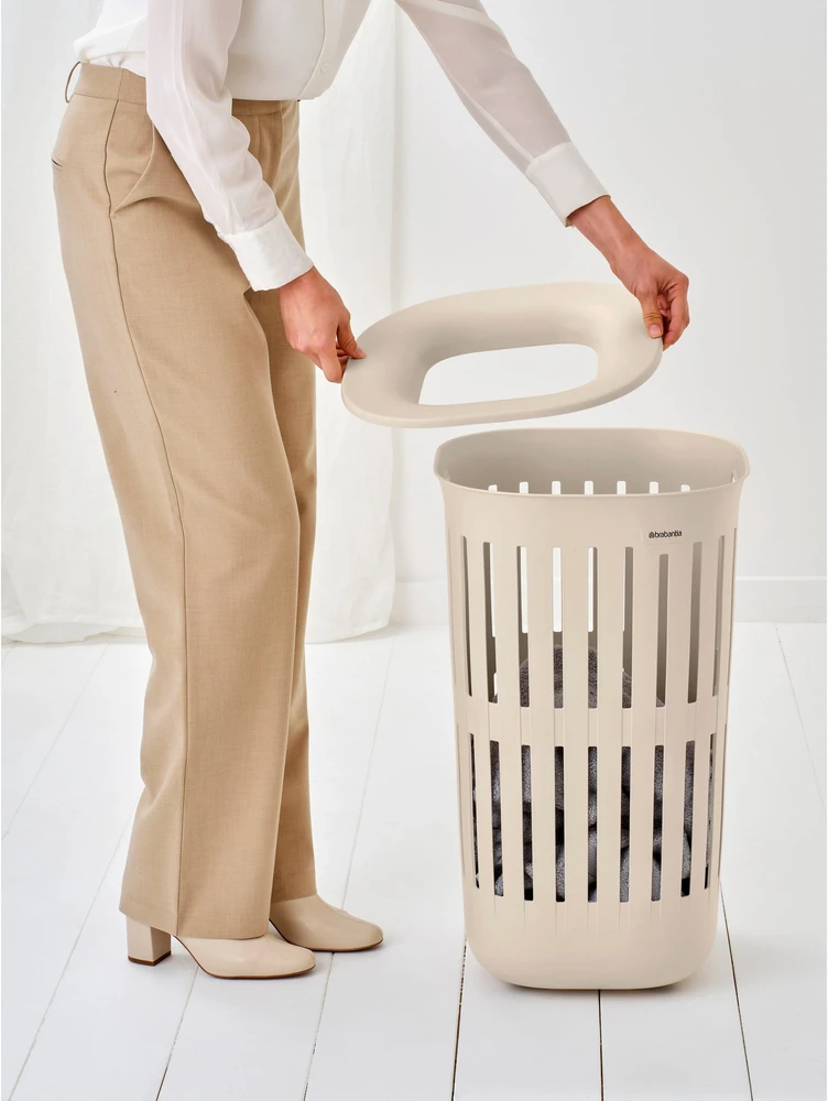 Brabantia laudry basket Collect 55l, soft beige