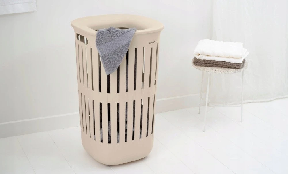 Brabantia Skalbinių krepšys „Collect-It“, 55 l, švelnios smėlio spalvos