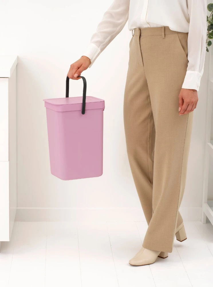 Krepšys skalbiniams Brabantia Sort & Go Krepšys na odpady. Lilac Rožinė 12 L