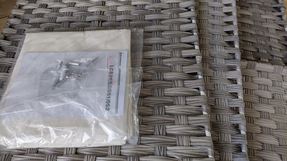Songmics Skalbinių krepšys polyrattan 90 L pilkas
