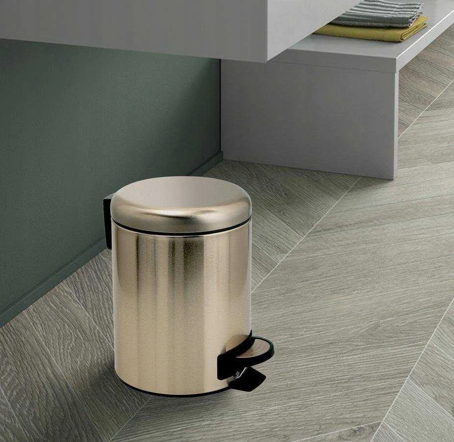 Šiukšliadėžė GEDY POTTY 320987, aukso, 3 l