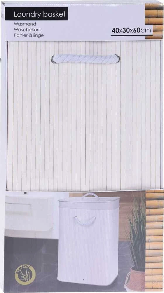 Storage Solutions Bambukinis skalbinių krepšelis su NATURAL dangteliu, 60 l