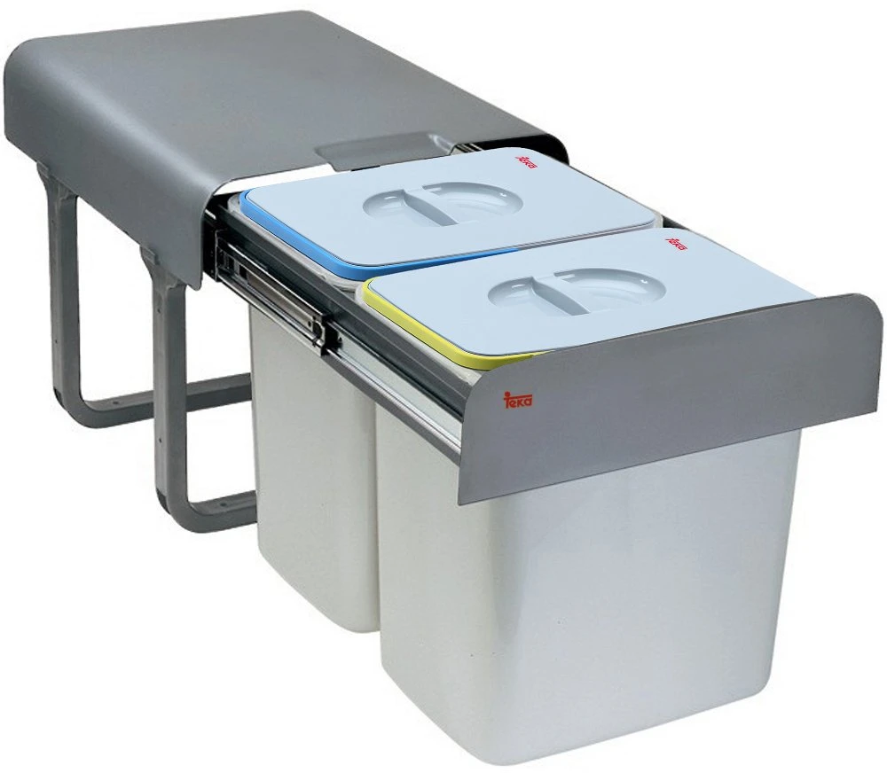 Teka ECO EASY 45 30 L 2 basket(s) Galvanized steel Pilkas