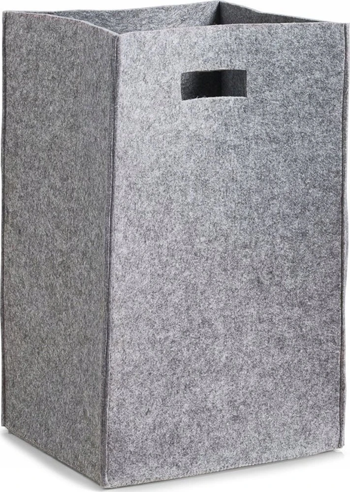 Felt laundry basket - color pilkas, 35 x 30 x 55 cm, ZELLER