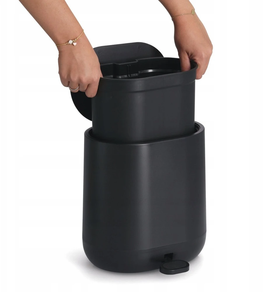 Šiukšliadėžė su pedalu ir lėtai užsidarančiu dangčiu ZELLER, 6 l