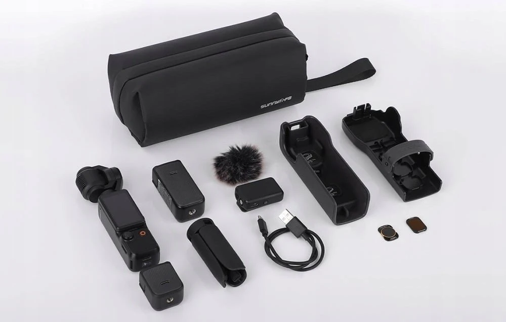 Sunnylife bag for OSMO 360/ Insta360 GO Ultra/ OP 3/ sports camera/ smartphone/ OSMO (juodas)