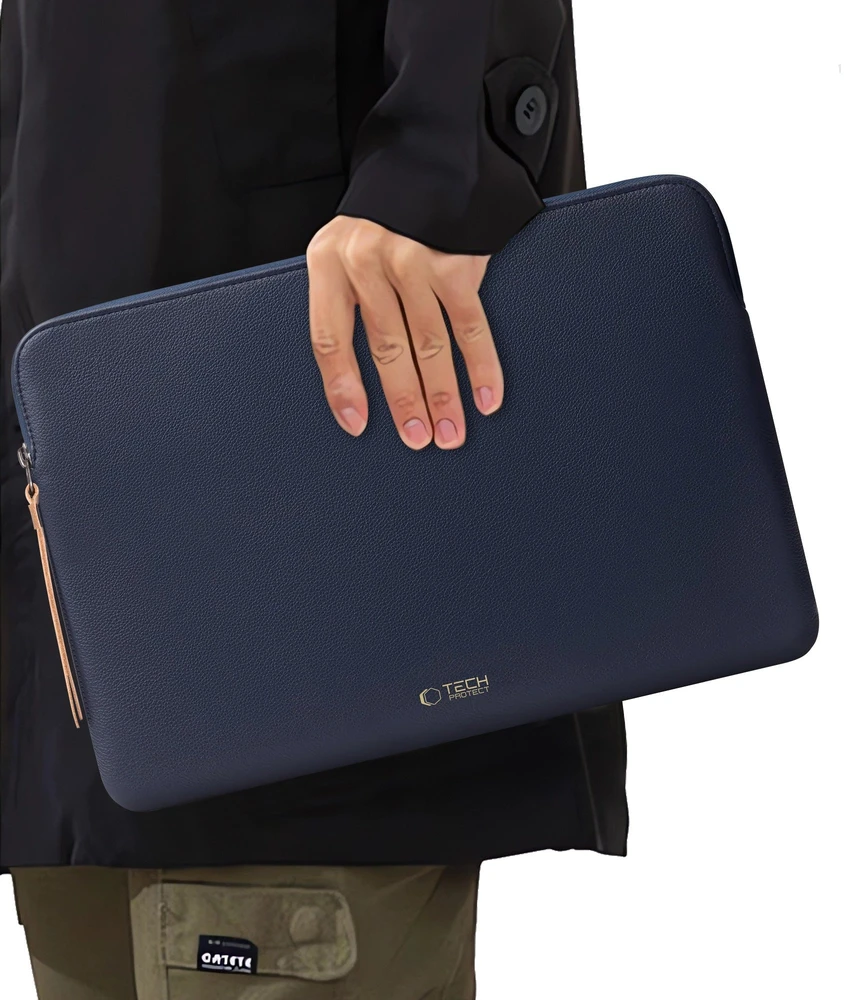 Tech-Protect Fleece Nešiojamas kompiuteris Bag 13-14" - Mėlyna