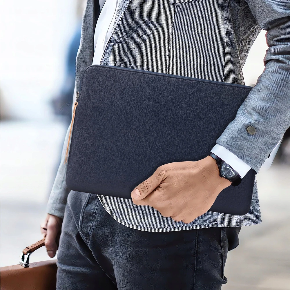 Tech-Protect Fleece Nešiojamas kompiuteris Bag 13-14" - Mėlyna