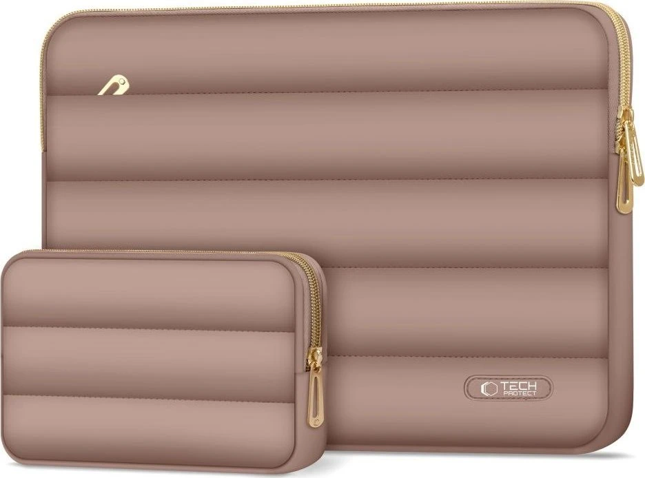 Nešiojamo kompiuterio dėklas 15″ – 16″ Tech-Protect Puffy Walnut