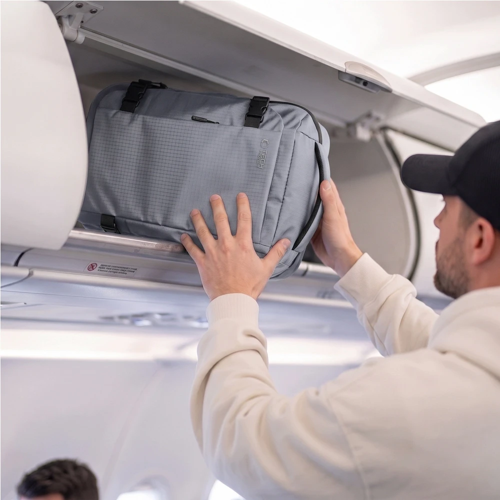 Tech-Protect DEFENDER S70 RYANAIR & WIZZAIR KELIONINĖ KUORINĖ NEŠIOJAMAM KOMPIUTERIUI 24L 40x30x20 URBAN Pilka