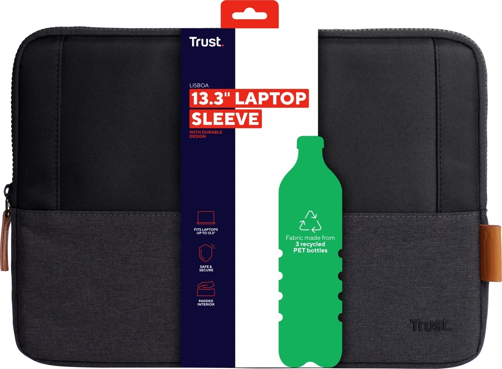 Krepšys Trust Dėklas na laptopa 13.3'' LISBOA/Juodas 25350