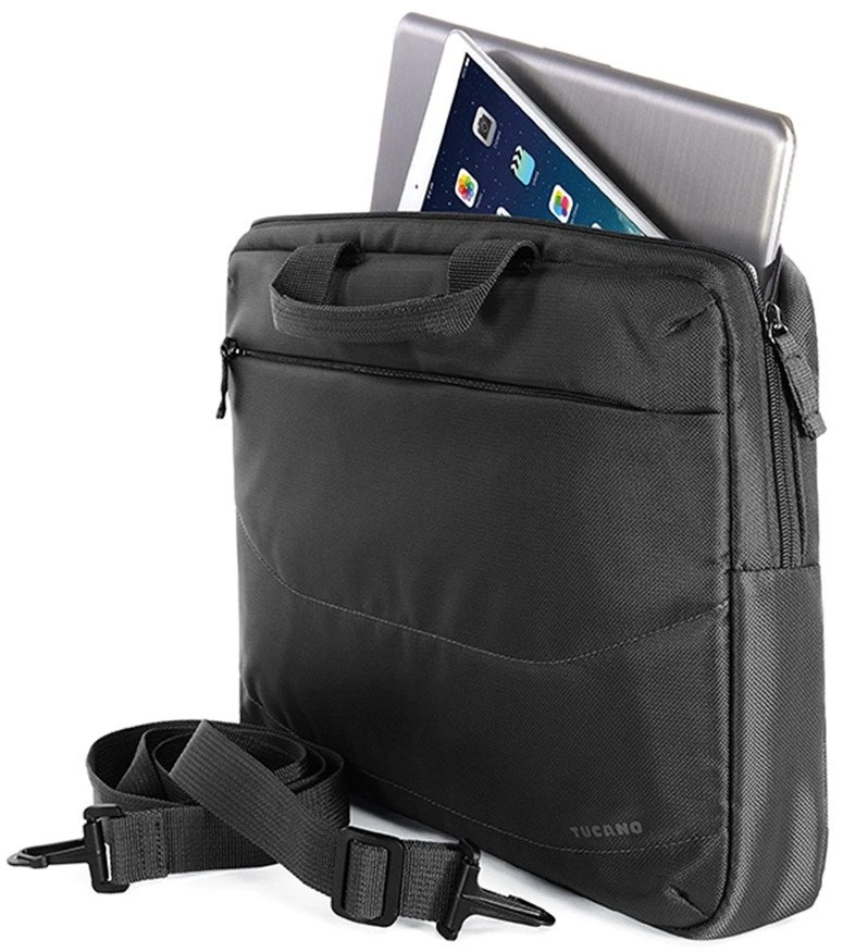 Tucano Borsa Idea set: 15.6″ krepšys kompiuteriui + pelė juodos spalvos