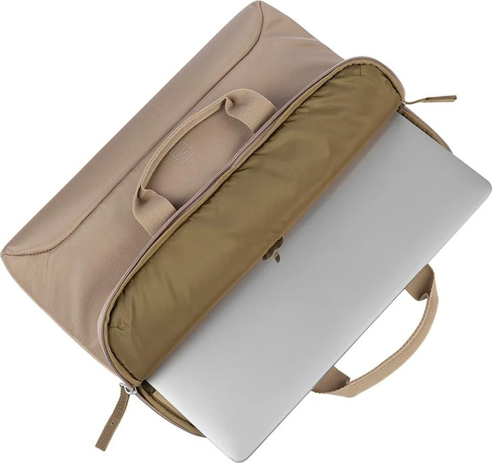 Tucano Smilza Super Slim Bag do macbook Pro 14” Air 15” Pro 13" notebook 14” -13” smėlio spalva