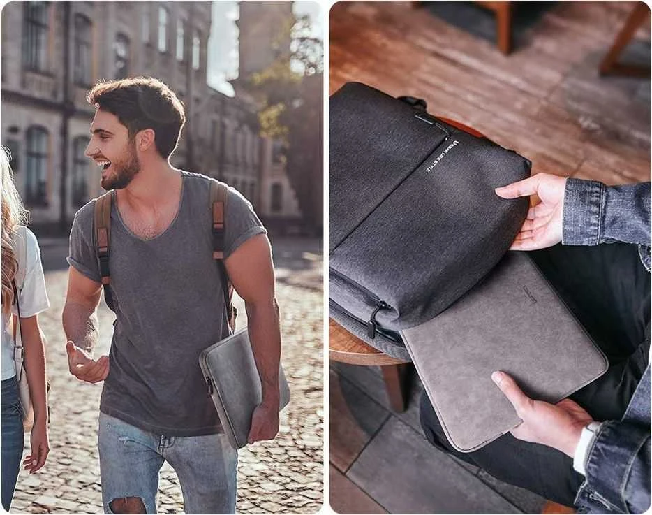 Nešiojamas kompiuteris case UGREEN LP187, iki 13.9 inches (pilkas)