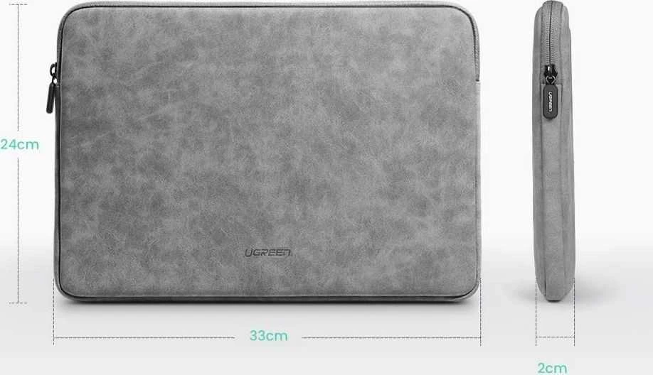 Nešiojamas kompiuteris case UGREEN LP187, iki 13.9 inches (pilkas)