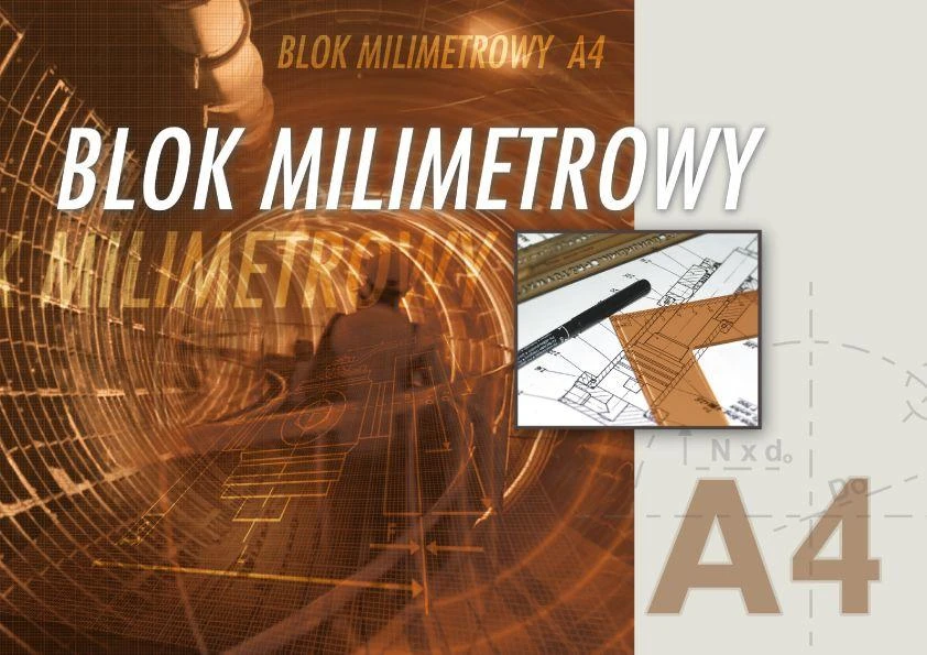 Milimetrinis popierius KRESKA, A4, albumas, 20 lapų
