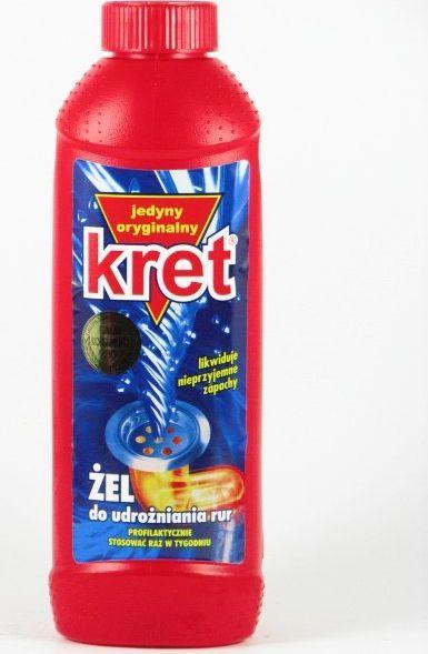 Kanalizacijos vamzdžių valymo priemonė KRET, gelis, 500ml