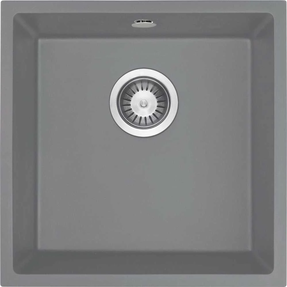 Deante granitinė virtuvinė plautuvė Deante Corda ZQA_S10A, Metallic pilkas