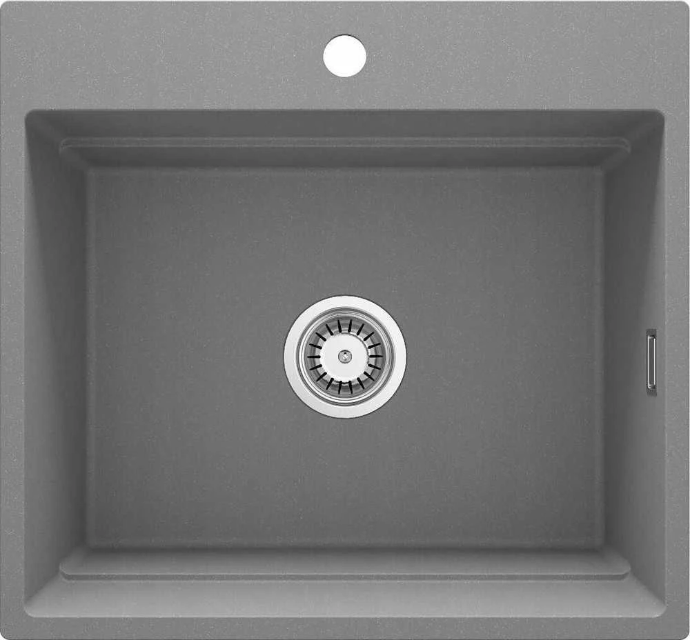 Deante granitinė virtuvinė plautuvė su magnetais Deante Magnetic ZRM_S10A, Metallic pilkas