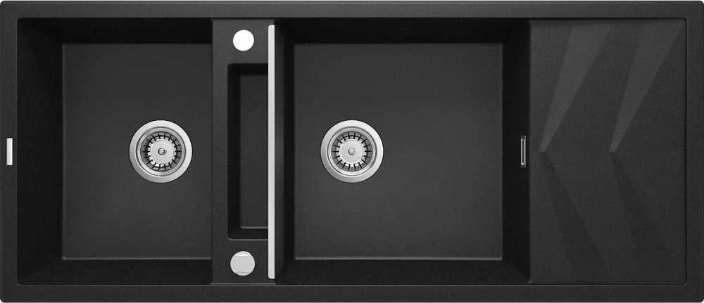 Deante granitinė virtuvinė plautuvė su magnetais Deante Magnetic ZRM_G213, Metallic graphite