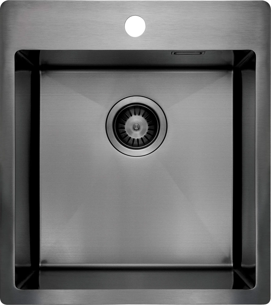 Virtuvinė plautuvė Deante Olfato Precious, ZPO_D10A, Titanium