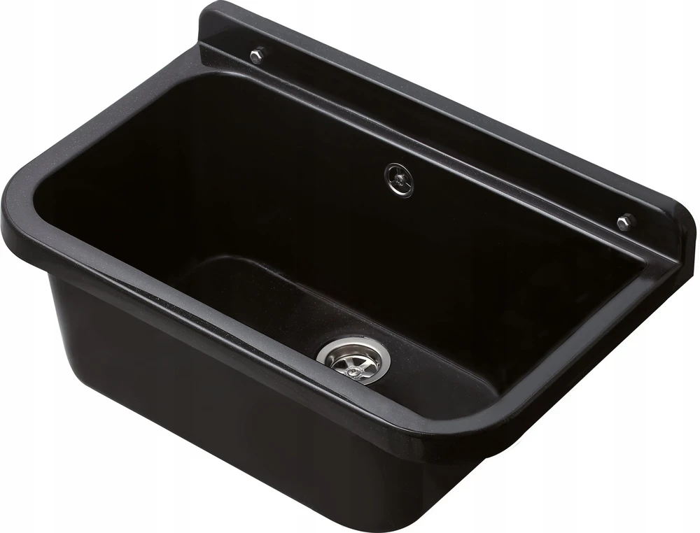 Hydroland Polipropileno plautuvė 55x34x21, juoda