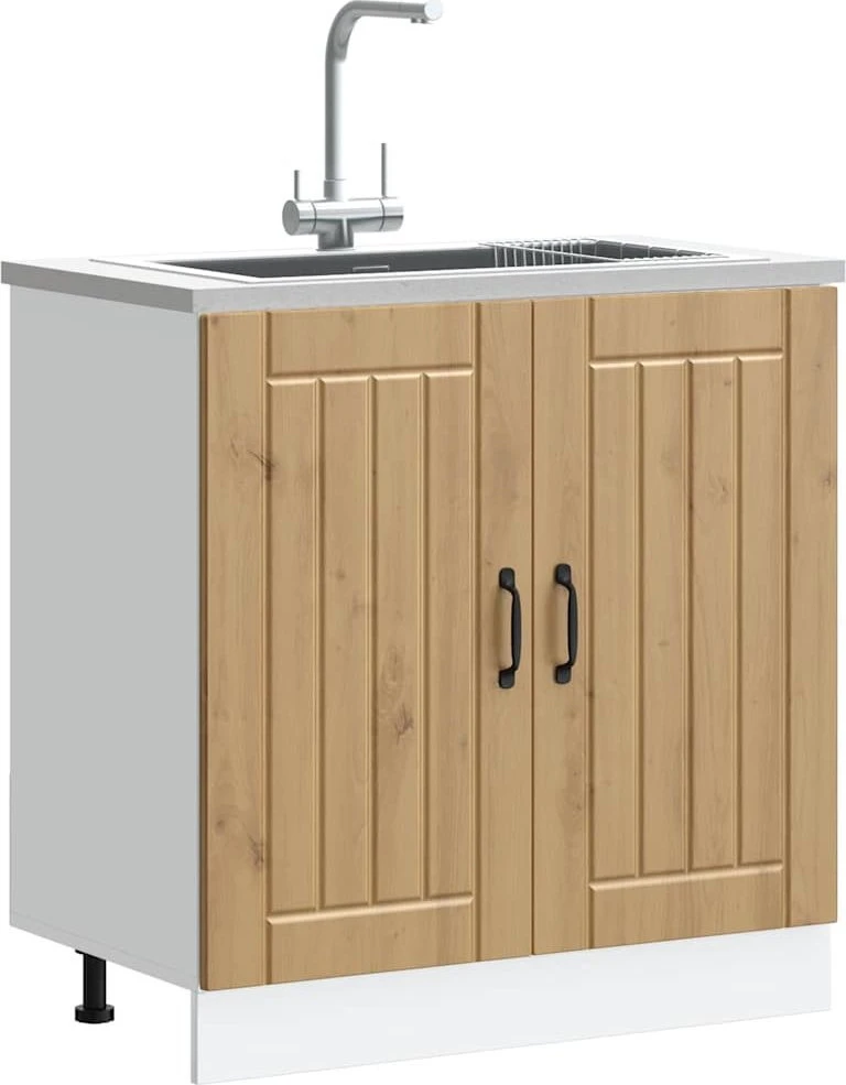 kriauklės pagrindo spintelė "Lucca" Artisan Oak Engineered Wood