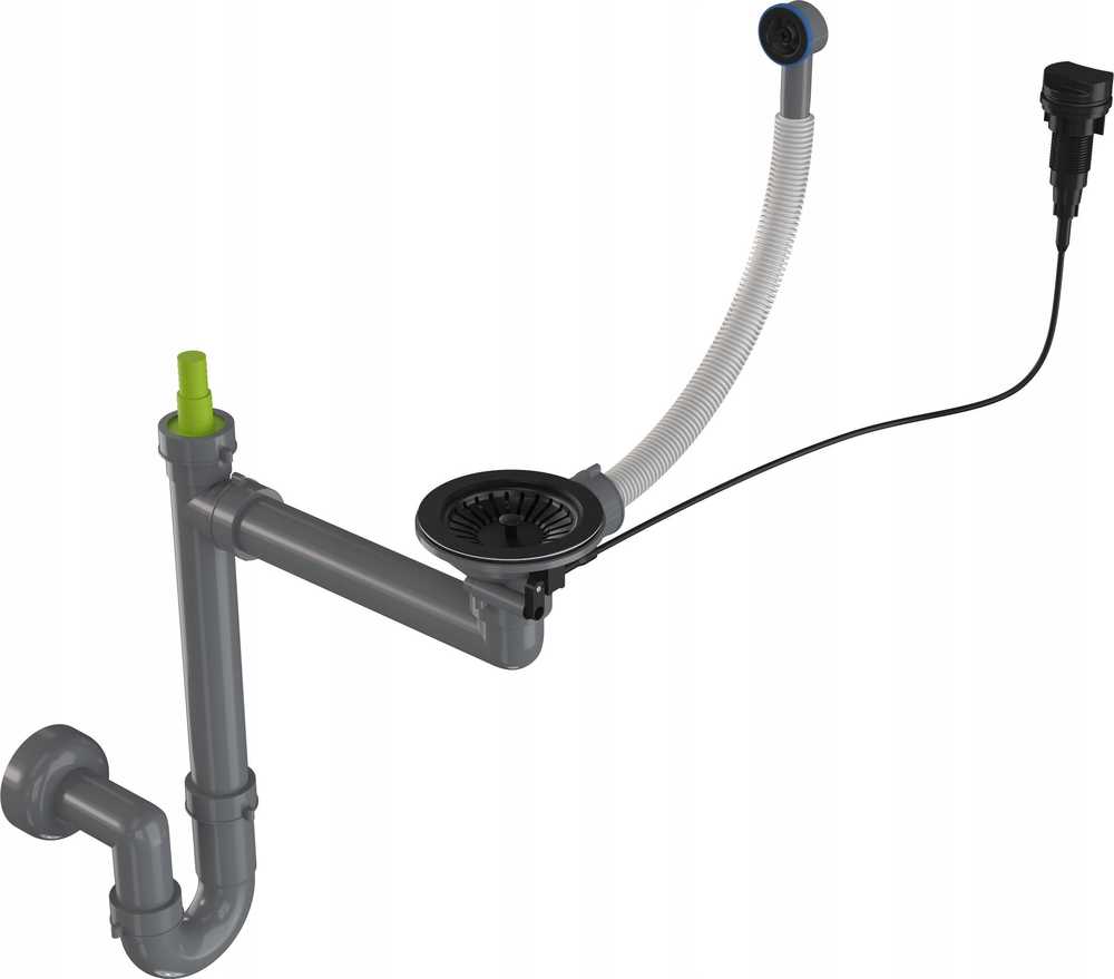 Set - PYRAMIS CAMEA (79X50) 1B 1D L sink + IDEA Juodas EDITION mixer tap - 070168402BE - Volcano