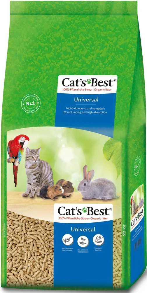 Cat's Best Universal granuliuotas natūralus universalus pjuveninis kraikas 40L