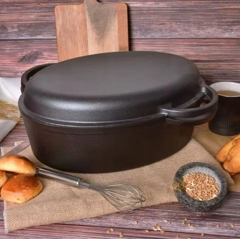 Krisberg Ketaus kepimo keptuvė 2 viename DANČIO / GRILĖS KEPUTINIS INDUKCINĖS DUJOS 34 cm