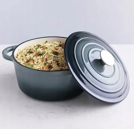 Krisberg EMALINIS KETUS PUODAS 4,2L Emaliuotas su dangteliu INDUKCINĖ DUJINĖ ORŠINĖ 24cm