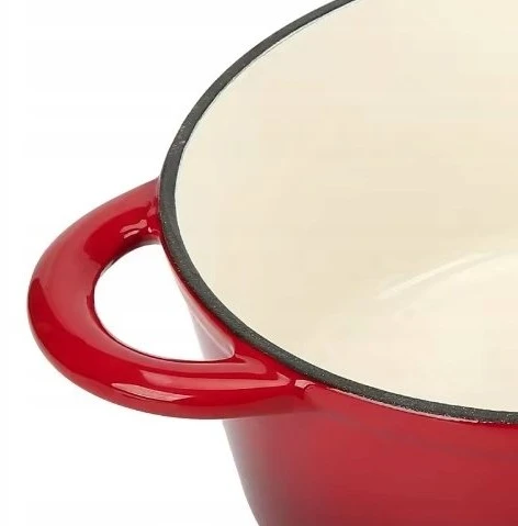Krisberg EMALINIS KETUS PUODAS 4.8L Emaliuotas su dangteliu INDUKCINĖ DUJINĖ ORGANĖ 26cm