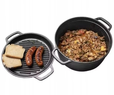 Krisberg Ketaus puodas su dangteliu 26 cm keptuvė Puodas keptuvė 4,5 L DUJŲ INDUKCIJA