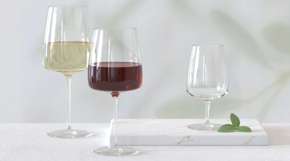 Krosno Vyno taurių komplektas Modern, stiklas, 0.480 l, 4 vnt.