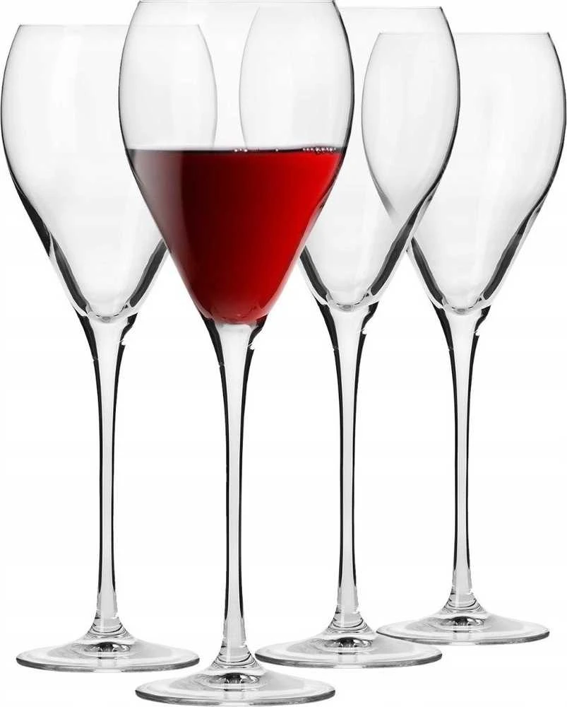 Vyno taurių komplektas Krosno PERLA, stiklas, 0.48 l, 4 vnt.